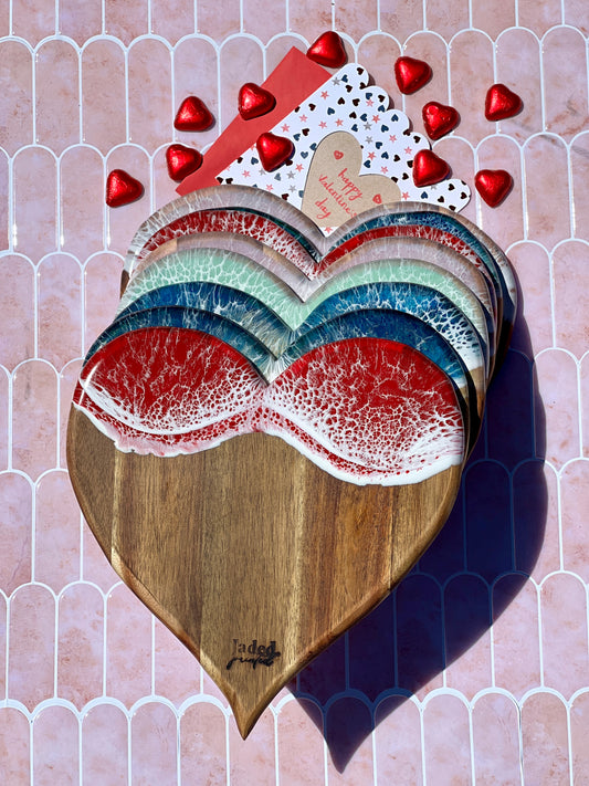 Charcuterie, Cheeseboard, Cheese, Platter, Gifting, Engraving, Personalised, Gift, Handmade, Resin, Ocean-Art, Resin-Waves, the-fifth-design, made-to-order - resin-cheeseboard, resin-gift, resin-art, resin-platter, resin-charcuterie, resin-serving-platter